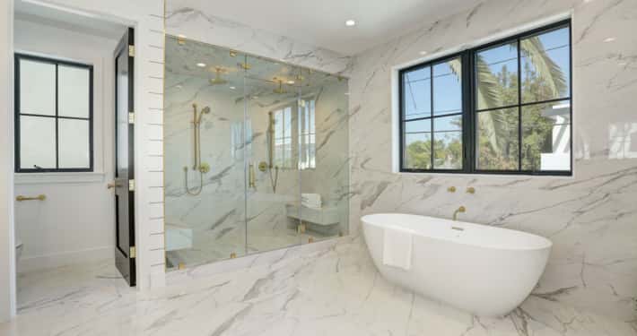 Bathroom remodel project by Golden Age Builders